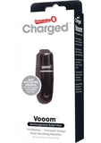 Charged Vooom Rechargeable Bullet Vibe Waterproof Black