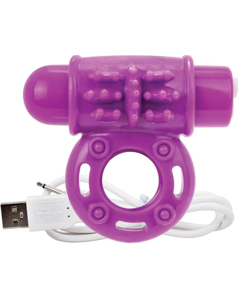 Charged OWow Rechargeable Vibe Ring Waterproof Purple