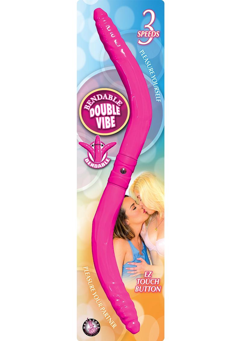 Dong vibrador doble flexible rosa