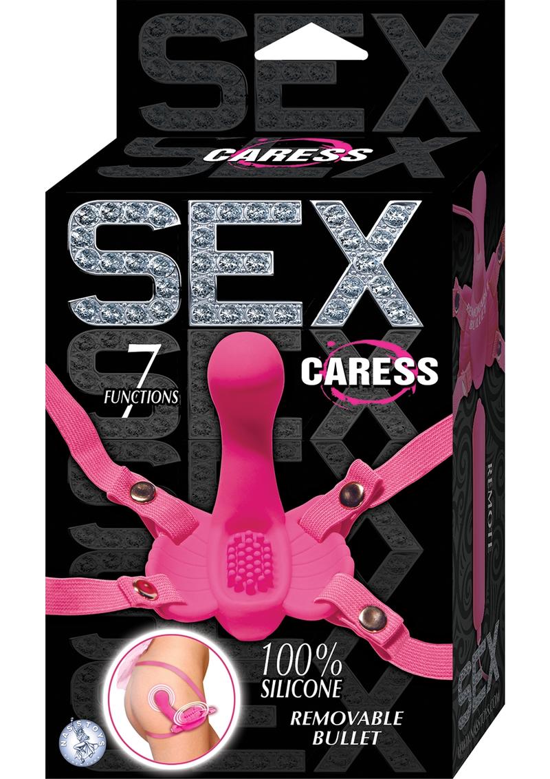 Bala de silicona Sex Caress resistente al agua, color rosa, 4 pulgadas