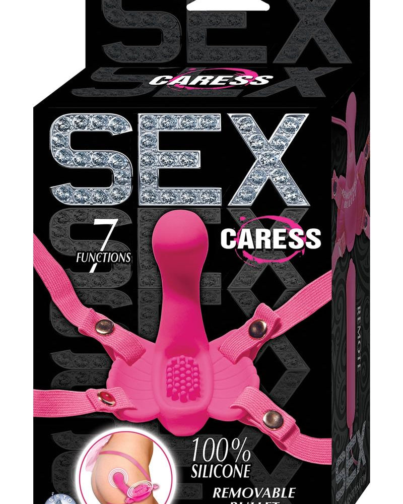 Sex Caress Silicone Bullet Waterproof Pink 4 Inch