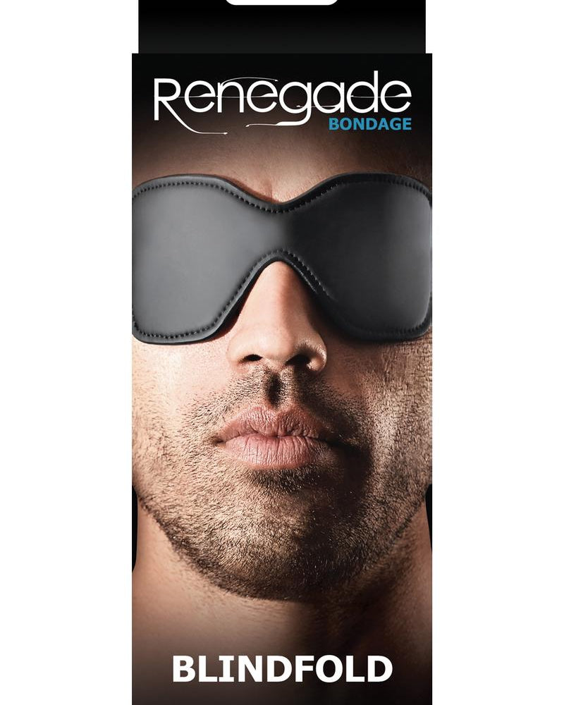 Venda de vinilo Renegade Bondage negra para los ojos