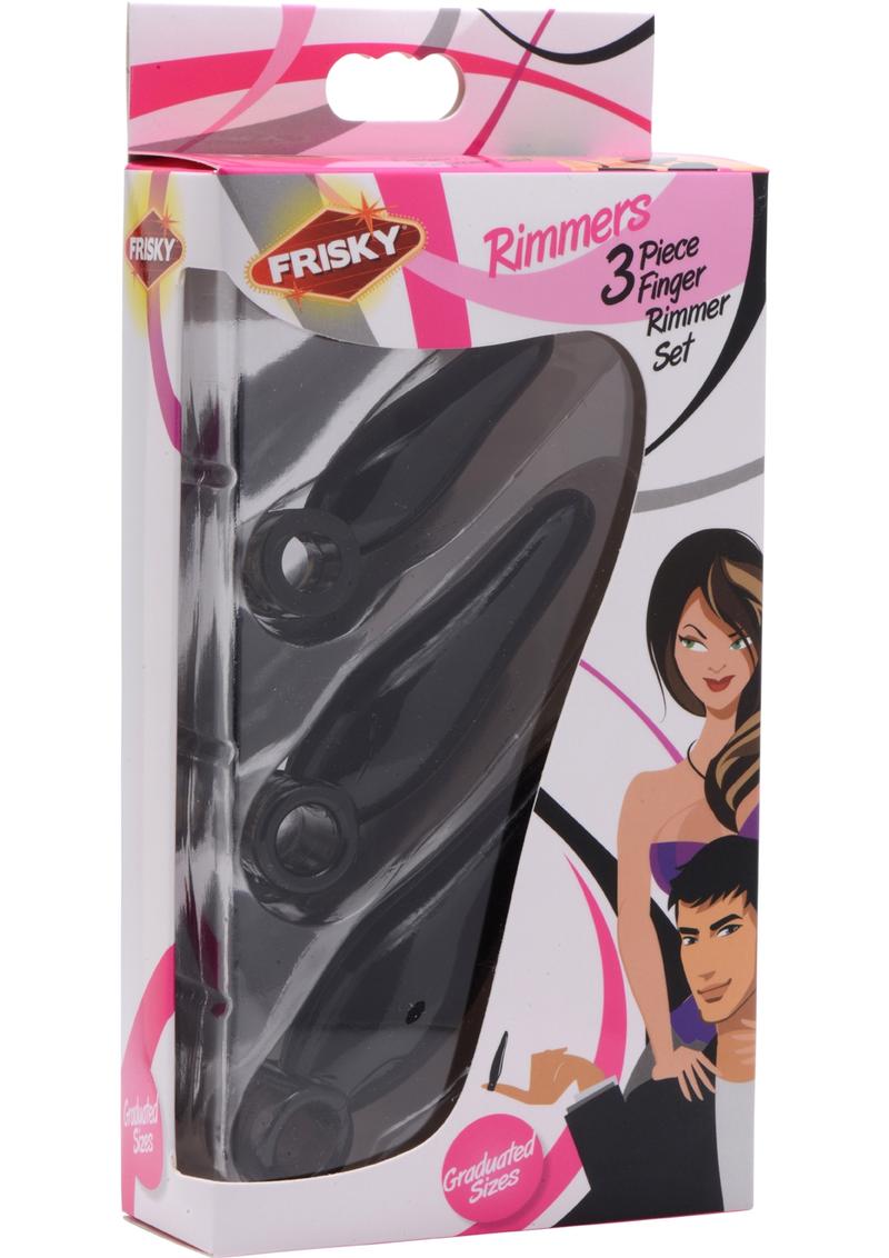 Frisky Rimmers Finger Rimmer Black 3 Each Per Set