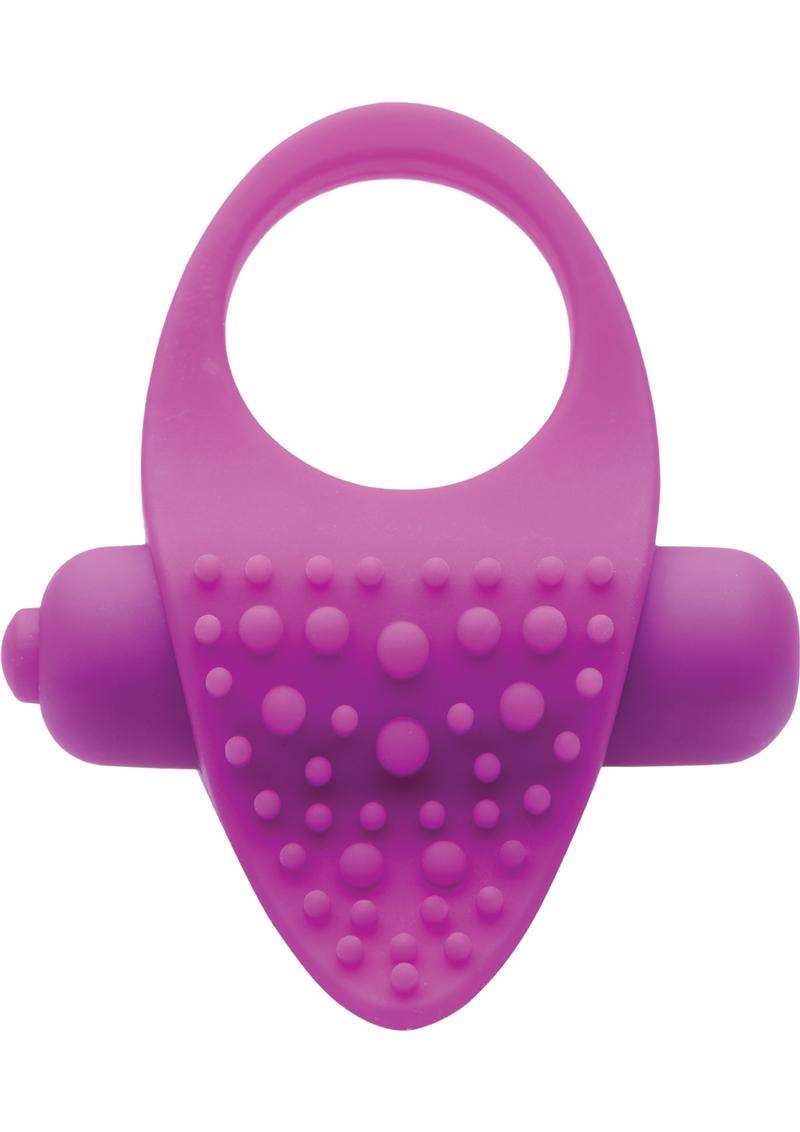 Vibrador de dedo y estimulador de clítoris Frisky Versa Tingler de silicona color morado