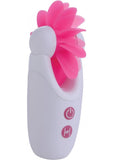 Estimulador sexual oral Love Botz Robo Lick 7x de silicona, color blanco y rosa