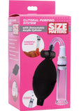 Size Matters Clitoral Pumping System With Detachable Acrylic Cylinder Clear And Black