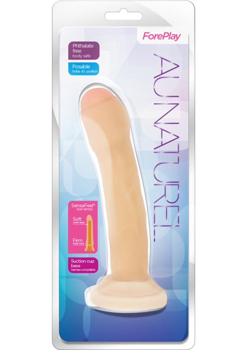 Consolador realista de doble densidad Sensa Feel de Au Naturel Foreplay en color beige