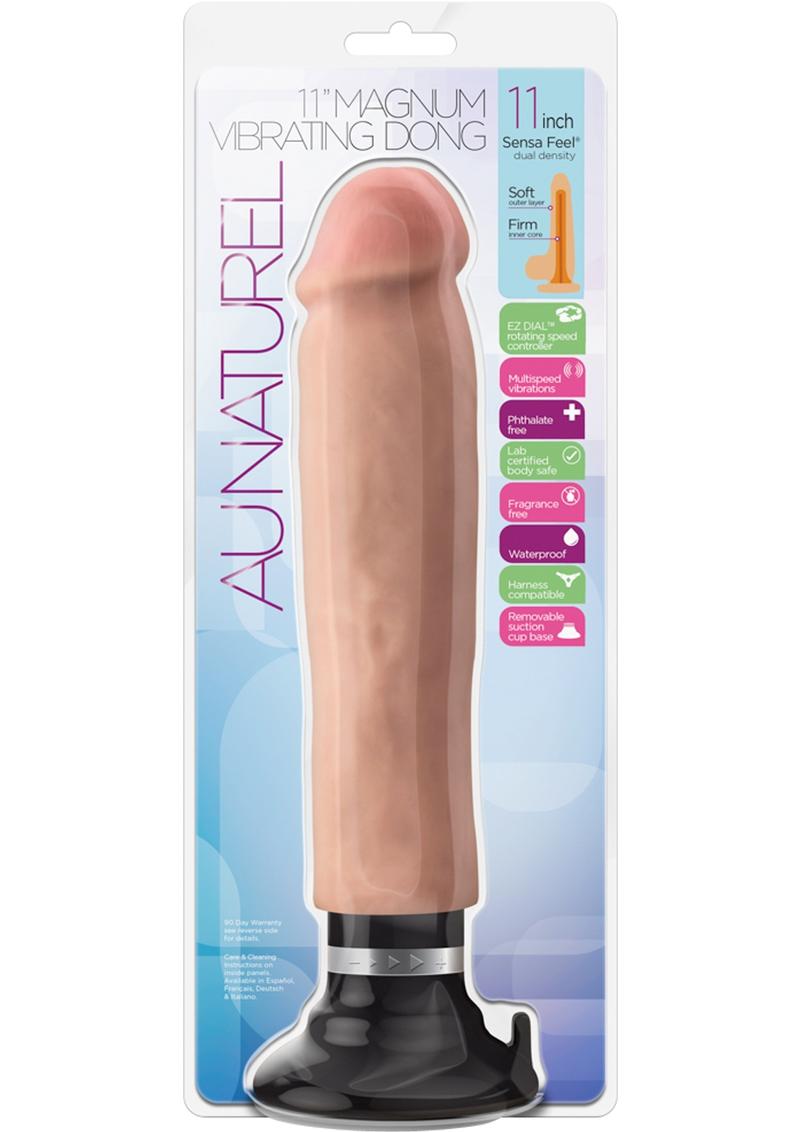 Consolador realista Au Naturel Sensa Feel Magnum Vibe de 11 pulgadas