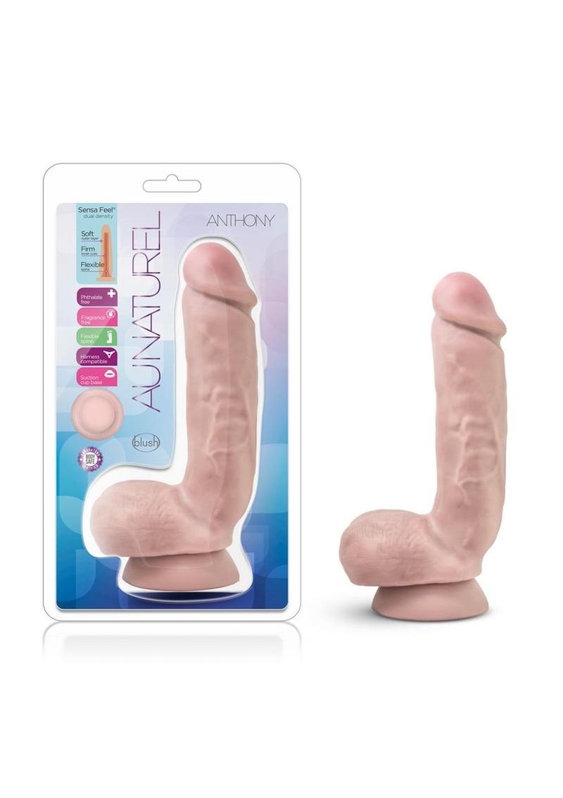 Au Naturel Anthony Dual Dense Realistic Dildo Beige 8.5 Inch