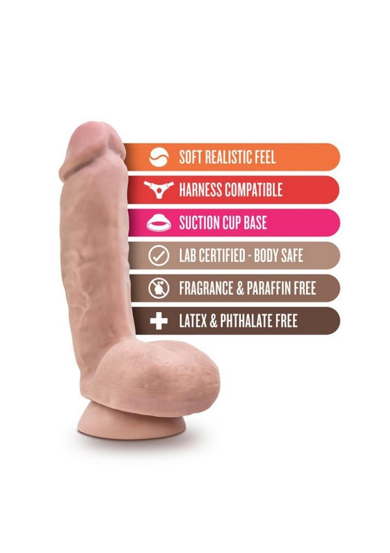 Au Naturel Anthony Dual Dense Realistic Dildo Beige 8.5 Inch