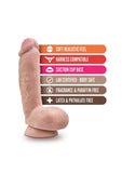 Au Naturel Anthony Dual Dense Realistic Dildo Beige 8.5 Inch