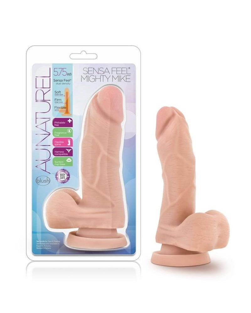 Pene realista Mighty Mike de color beige de 5 pulgadas