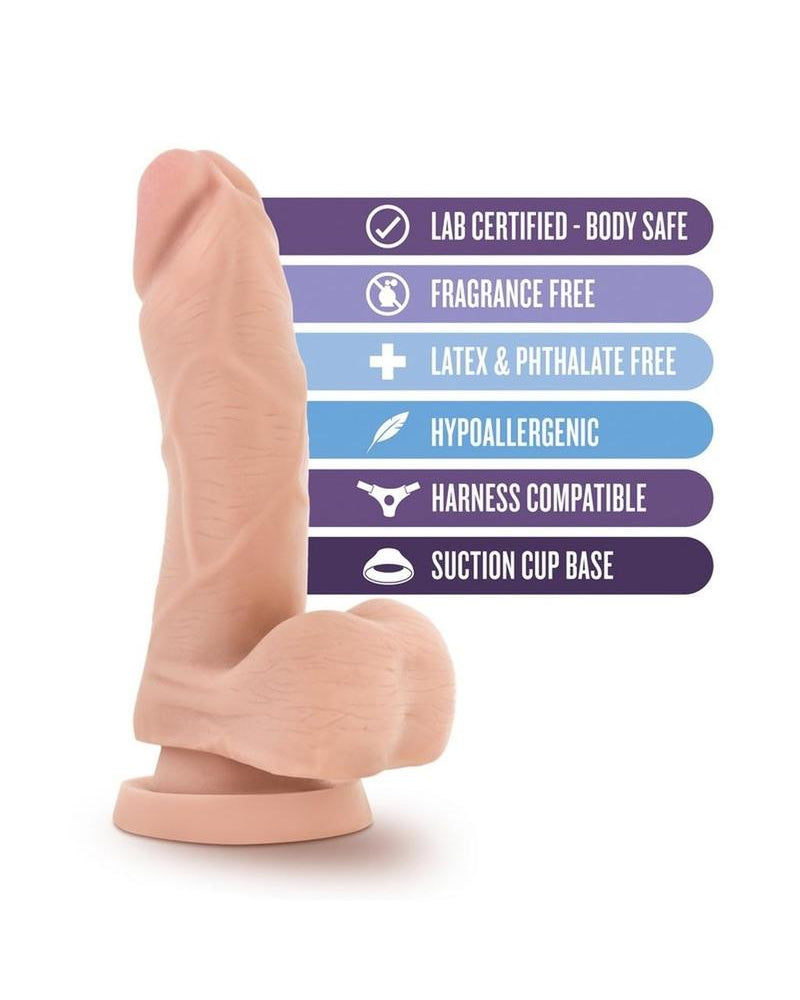 Pene realista Mighty Mike de color beige de 5 pulgadas