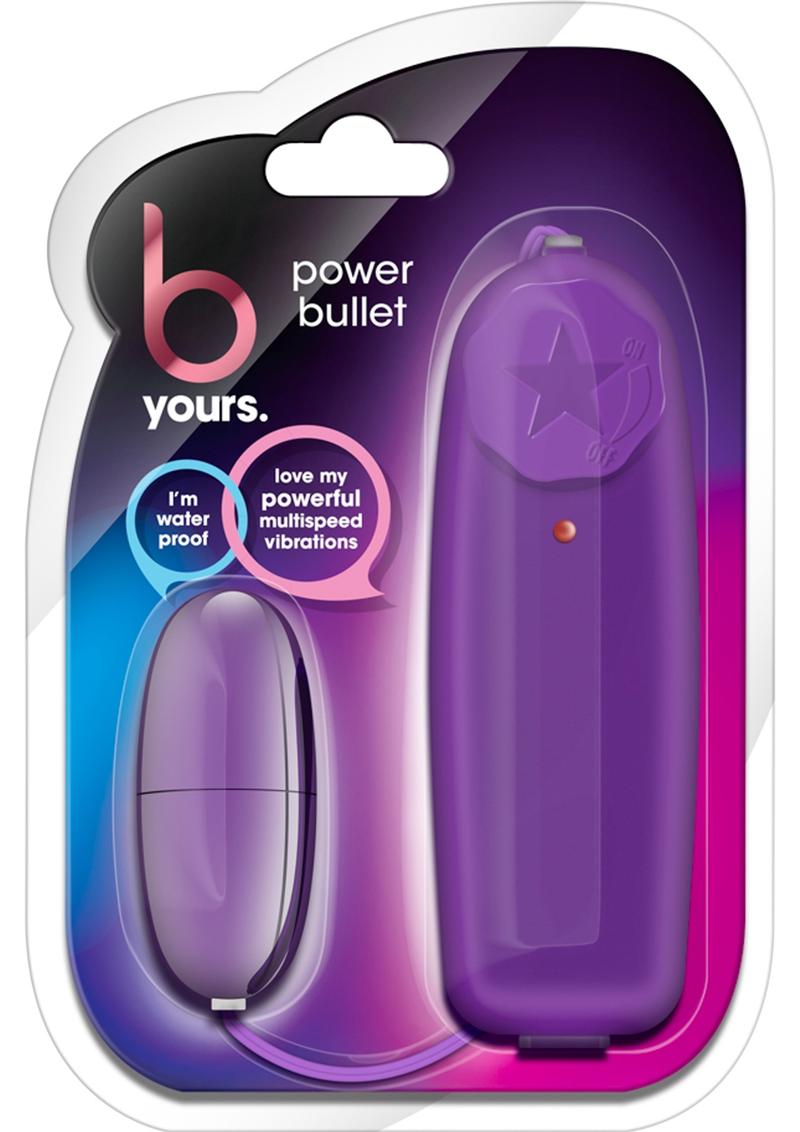 B Yours Wired Remote Control Power Bullet Waterproof Purple