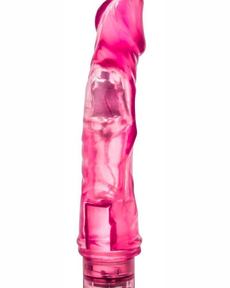 B Yours Vibe 06 Realistic Jelly Vibrator Waterproof Pink 9 Inch