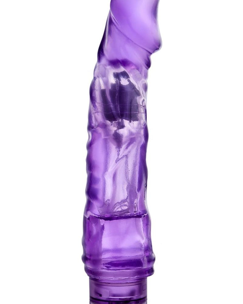 B Yours Vibe 06 Realistic Vibrator Jelly Waterproof Purple 9 Inch