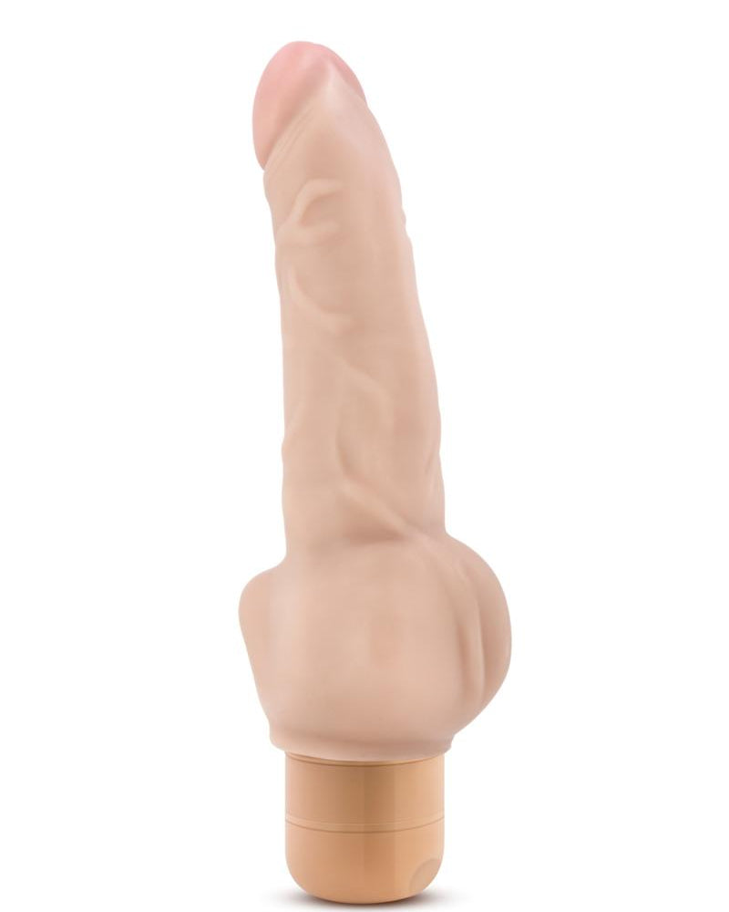 Dr. Skin Cock Vibe 12 Realistic Vibrator Showerproof Beige 8 Inch
