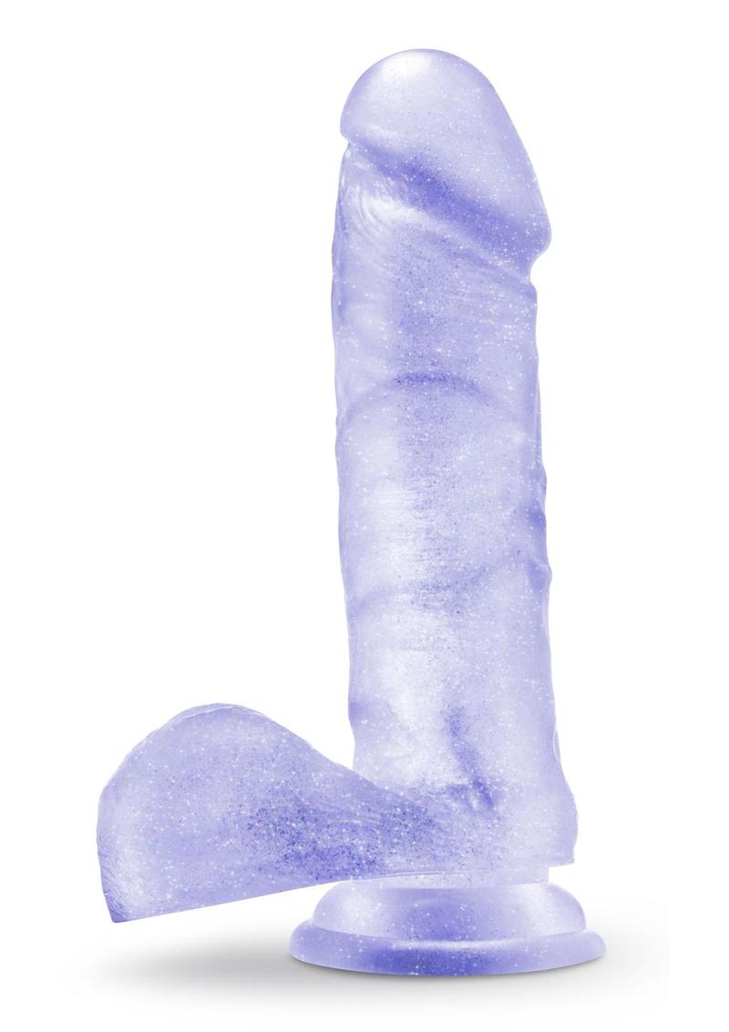 B Yours Sweet N Hard 02 Realistic Dong With Balls Clear 7.75 Inch