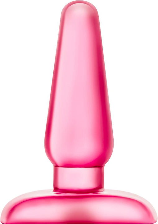 B Yours Eclipse Pleasure - Tapón anal de gelatina de tamaño mediano, color rosa, 4,7 pulgadas