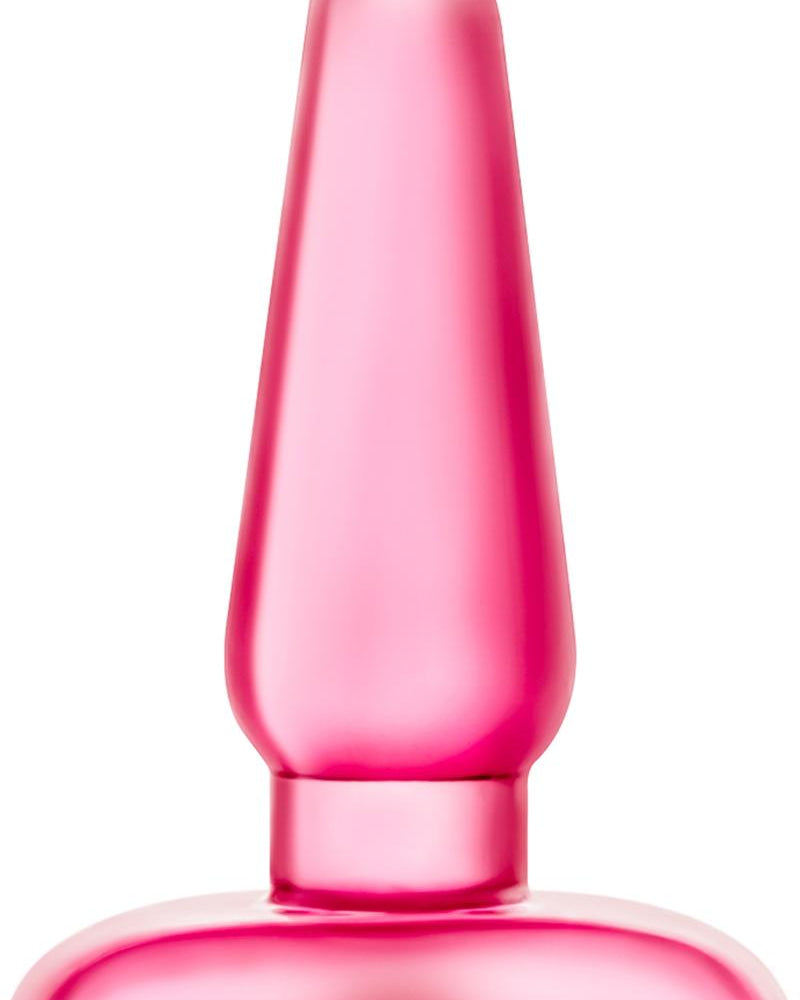 B Yours Eclipse Pleasure Medium Jelly Anal Plug Pink 4.7 Inches