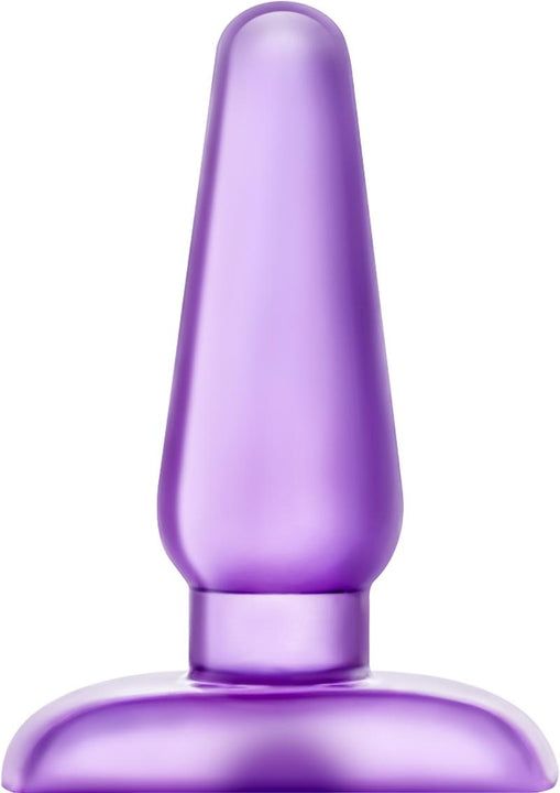 B Yours Eclipse Pleasure - Tapón anal de gelatina de tamaño mediano, color morado, 4,7 pulgadas