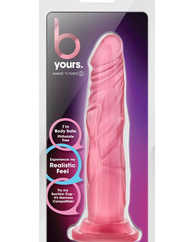 B Yours Sweet N Hard 05 Pene realista rosa de 7,5 pulgadas