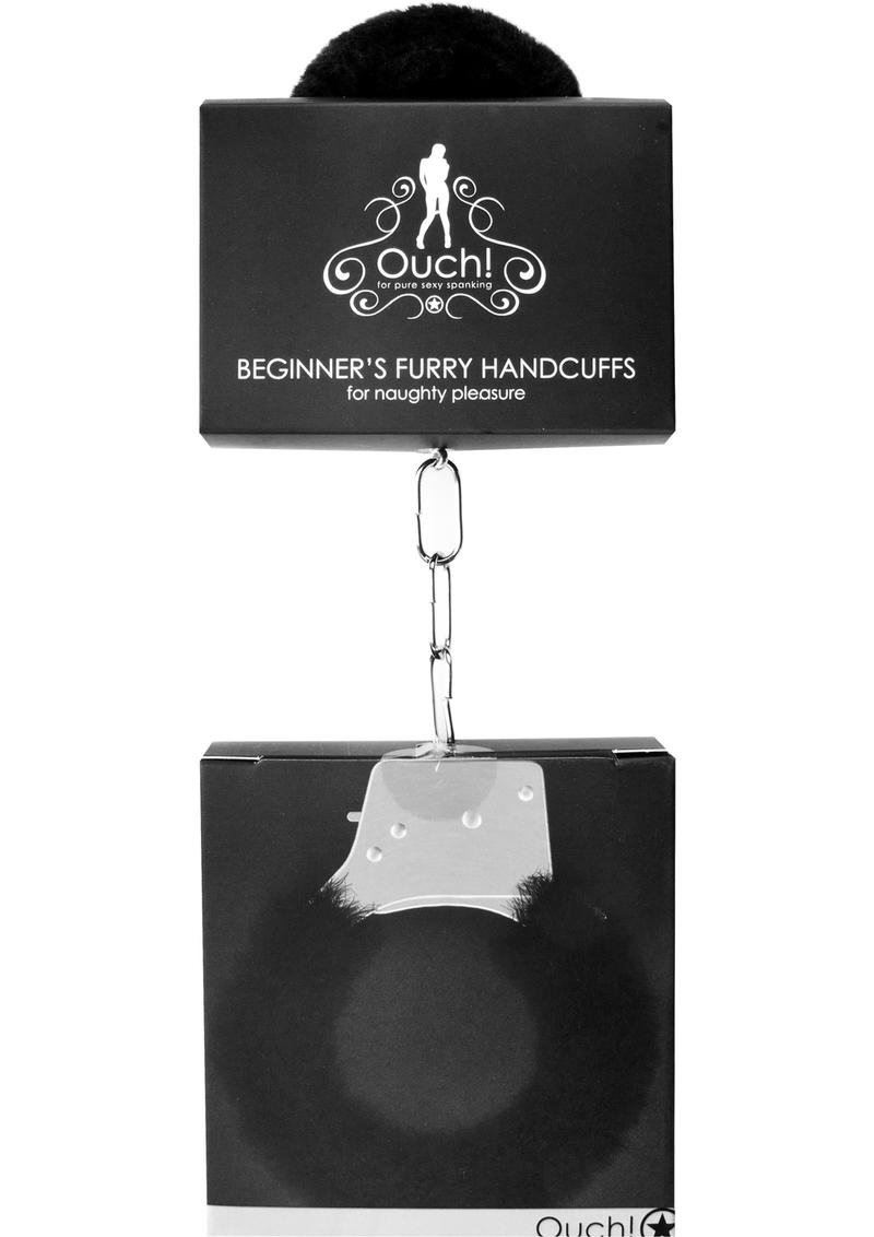 Ouch! Beginner`s Furry Handcuffs Black