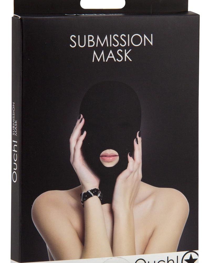 ¡Ay! Máscara de sumisión negra