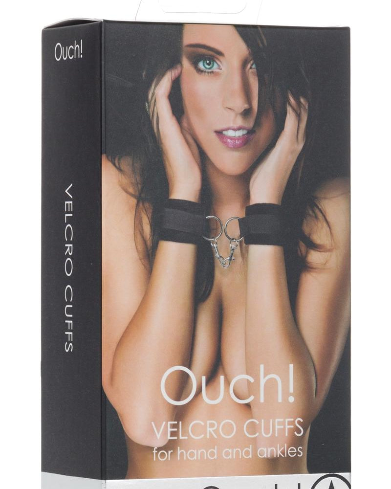 Puños de velcro para manos o tobillos, color negro