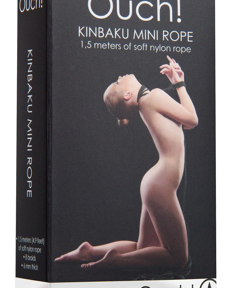Ouch! Kinbaku Nylon Mini Rope Black 1.5 Meters