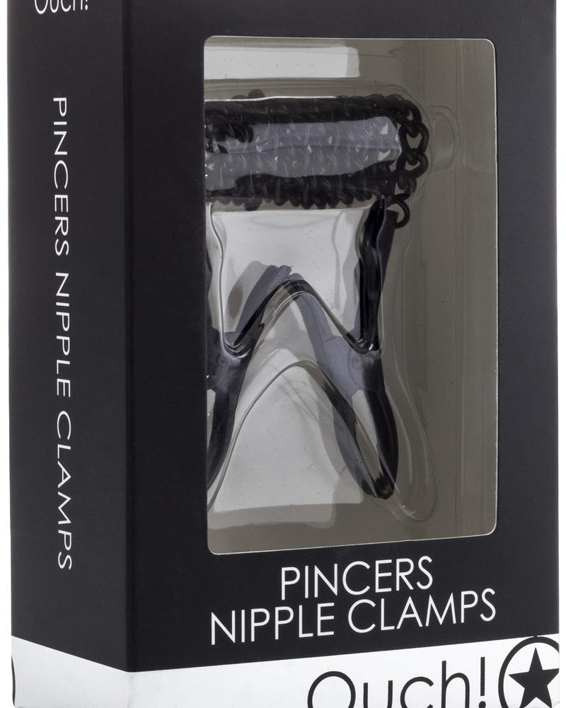 Ouch! Pincers Nipple Clamps Black
