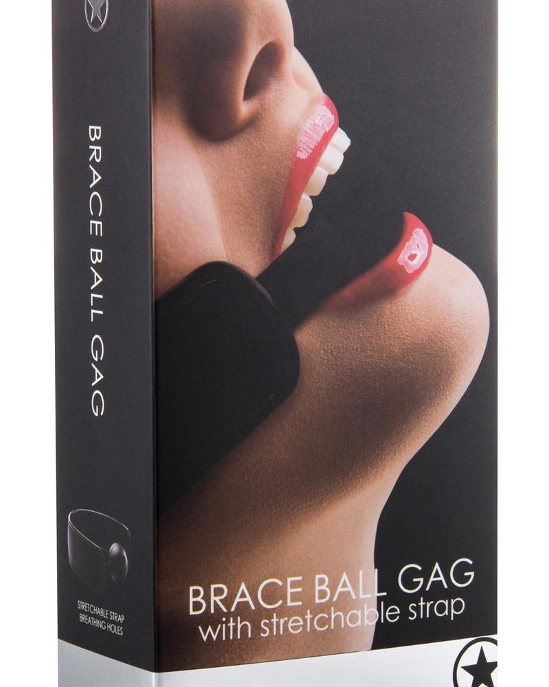 ¡Ouch! Mordaza de bola con correa elástica negra