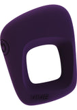 Vive Senca Silicone USB Rechargeable Cockring Waterproof Purple