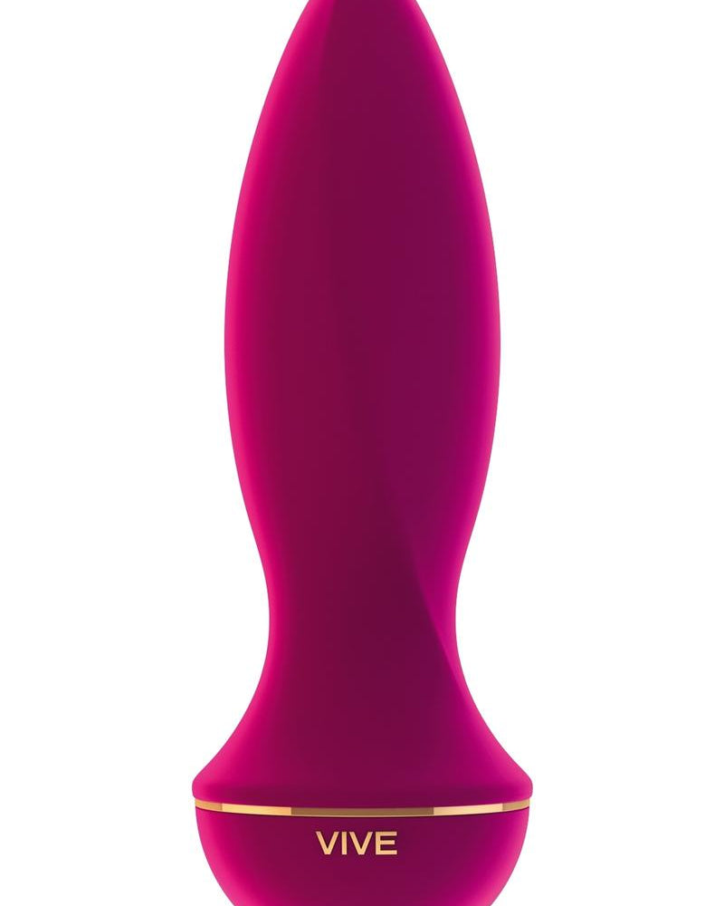 Vive Zesiro Silicone USB Rechargeable Anal Plug Waterproof Pink