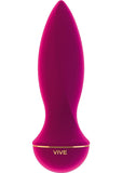 Vive Zesiro Silicone USB Rechargeable Anal Plug Waterproof Pink