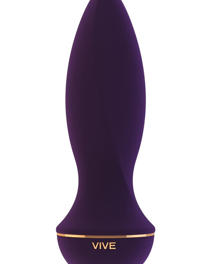 Vive Zesiro Silicone USB Rechargeable Anal Plug Waterproof Purple