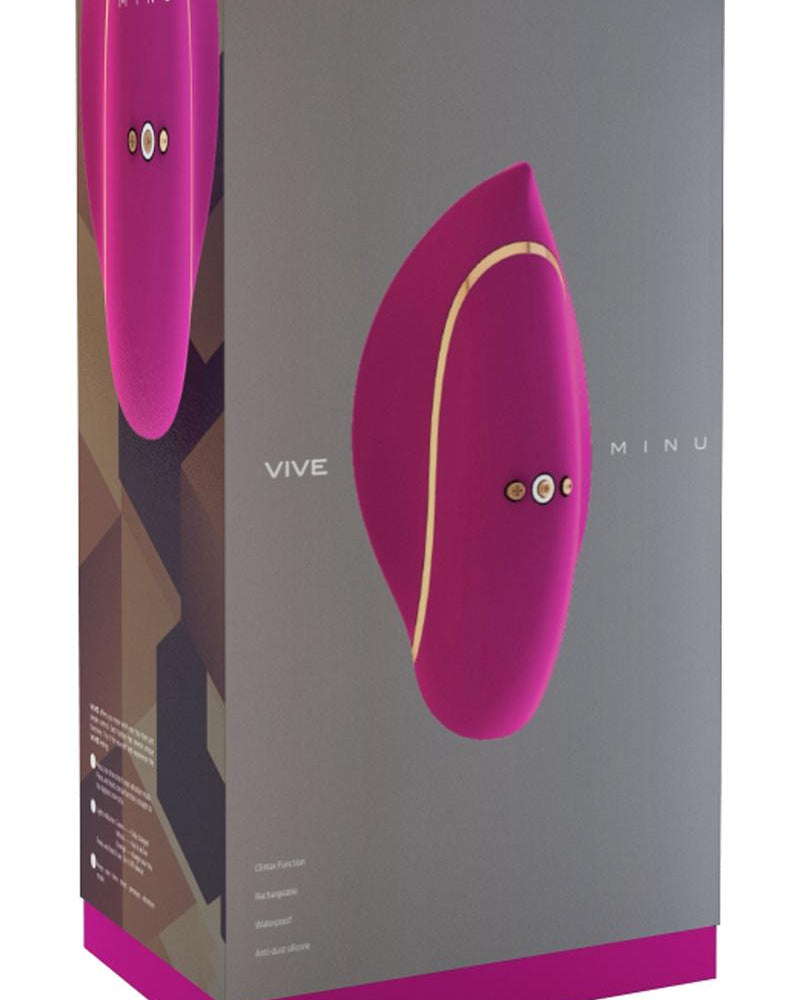 Vive Minu Vibrador de silicona recargable por USB resistente al agua rosa