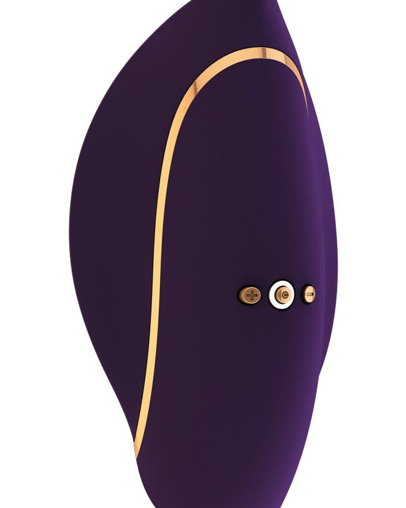 Vibrador de silicona recargable por USB Vive Minu resistente al agua y color morado