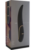 Vibrador de silicona recargable por USB Vive Aviva, resistente al agua, color negro