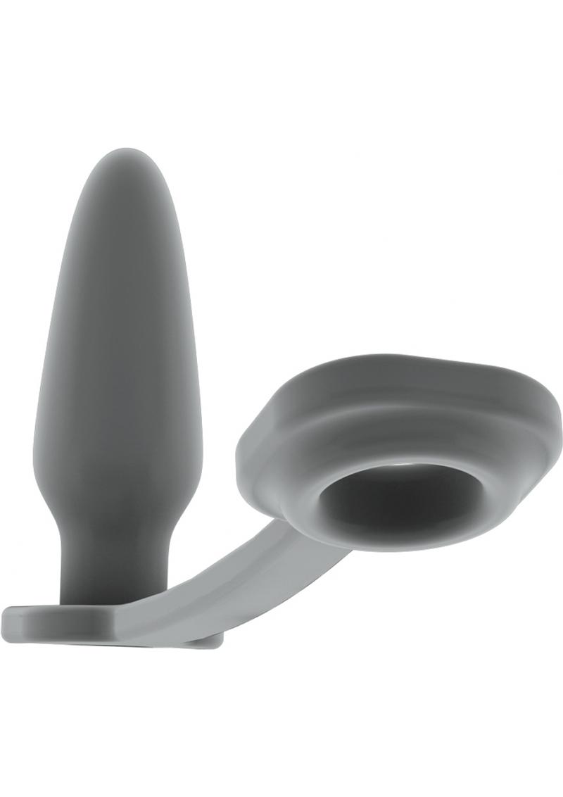 Sono No 1 Butt Plug With Cockring Flexible Silicone Grey