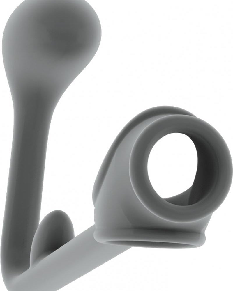 Sono No 3 Silicone Butt Plug With Cockring Waterproof Grey