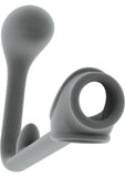 Sono No 3 Silicone Butt Plug With Cockring Waterproof Grey