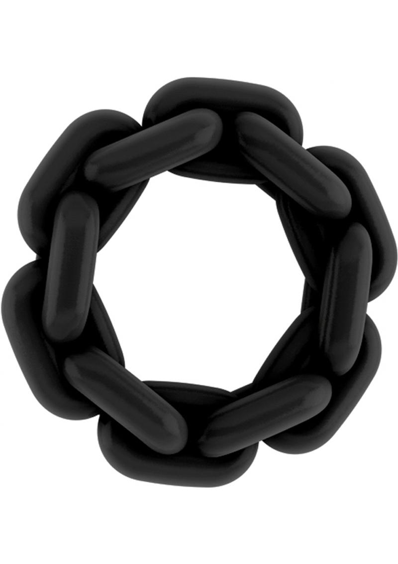 Anillo para el pene de silicona Sono No 4, color negro