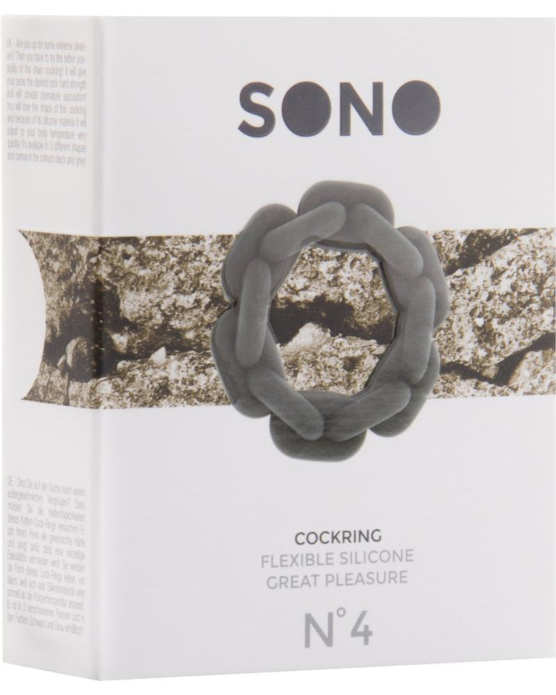 Sono No 4 Silicone Cockring Grey