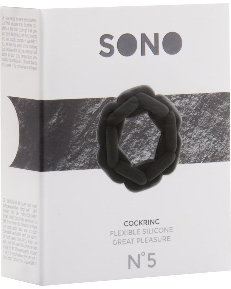 Sono No 5 Silicone Cockring Black