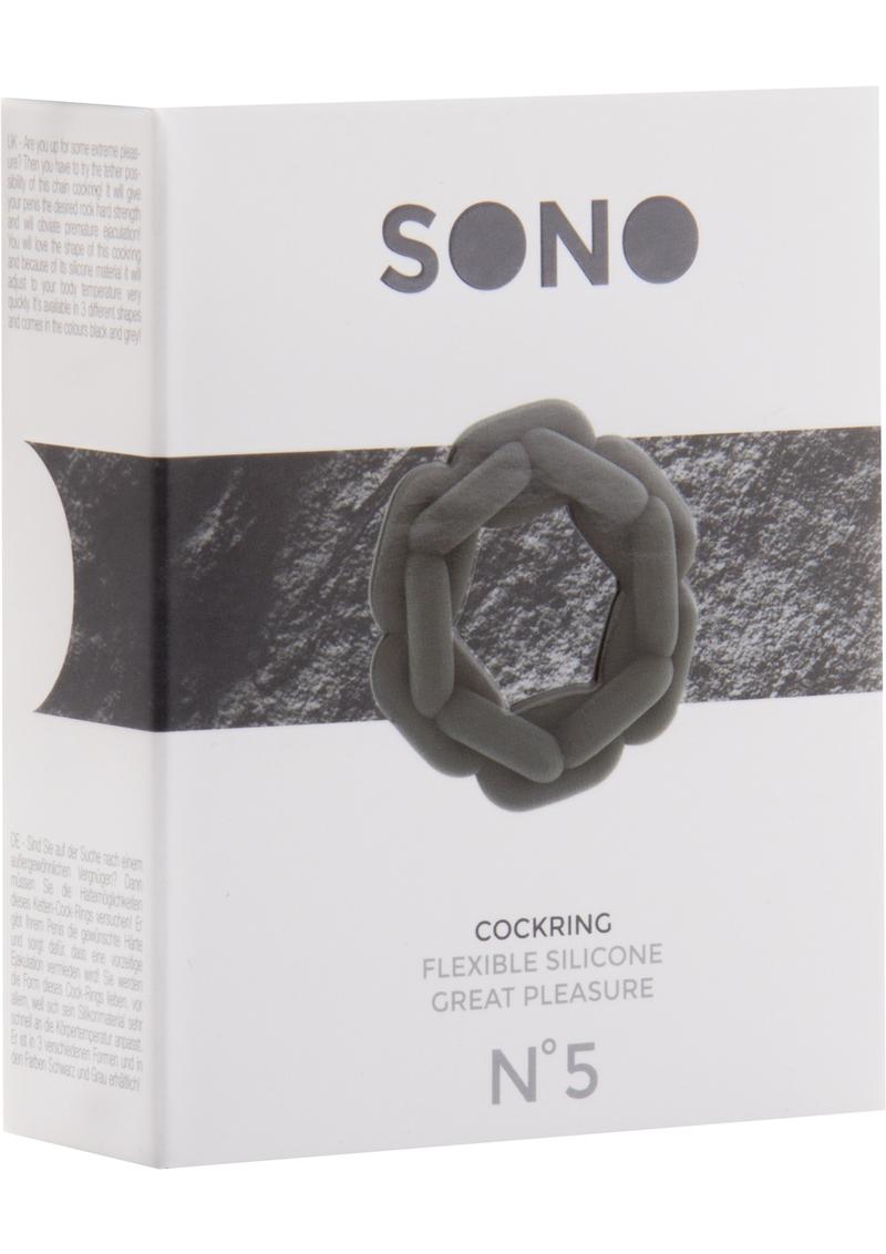 Anillo para el Pene Sono No 5 Silicona Gris