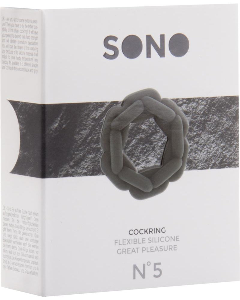 Sono No 5 Silicone Cockring Grey