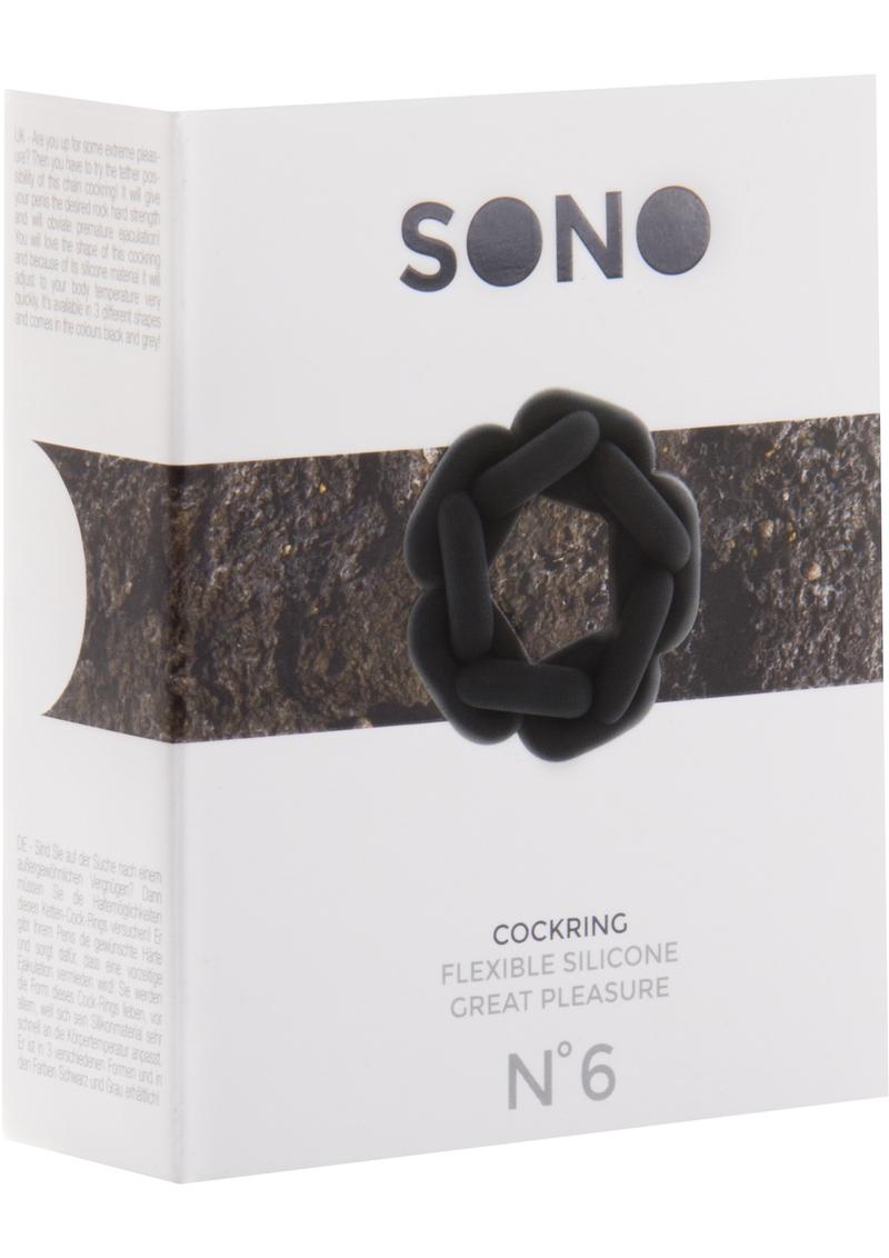 Sono No 6 Silicone Cockring Black