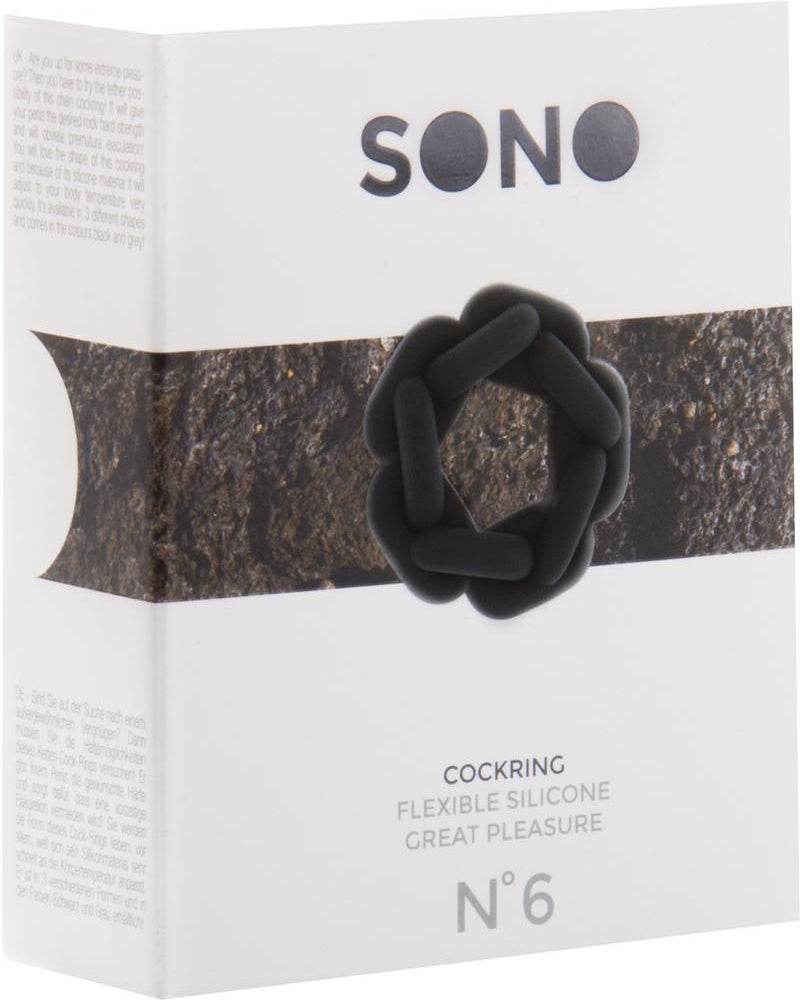 Sono No 6 Silicone Cockring Black