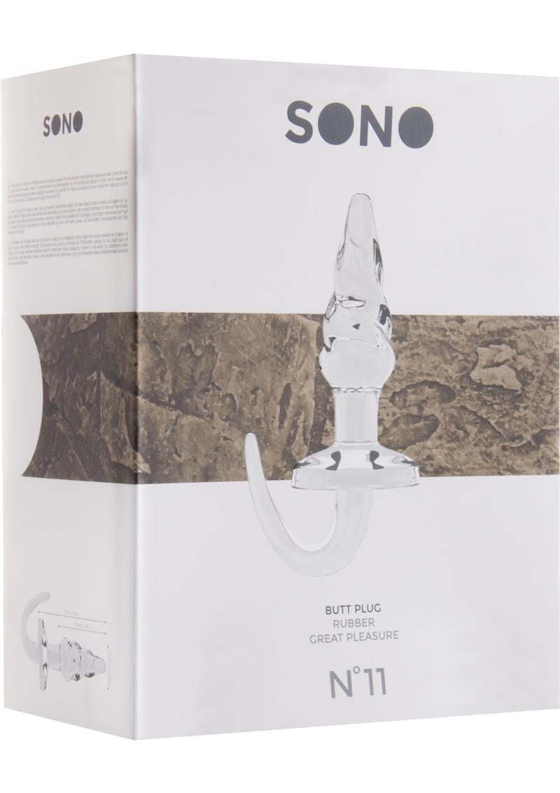 Tapón anal de goma transparente Sono No 11 de 6 pulgadas